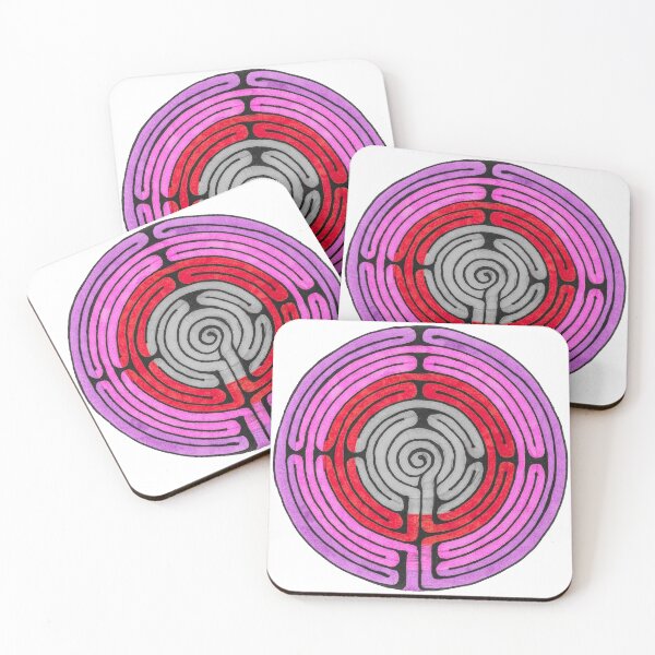 Item preview, Abstract Colorful Labyrinth  designed and sold by OrangeYaHappy.