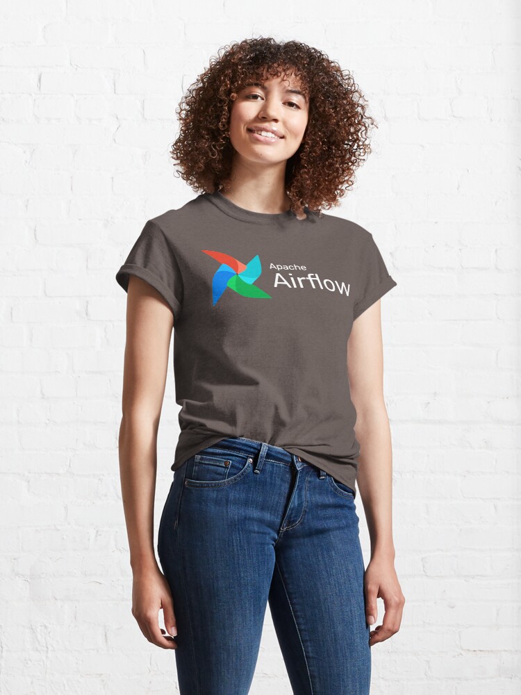 Alternate view of Apache Airflow Inverse Classic T-Shirt