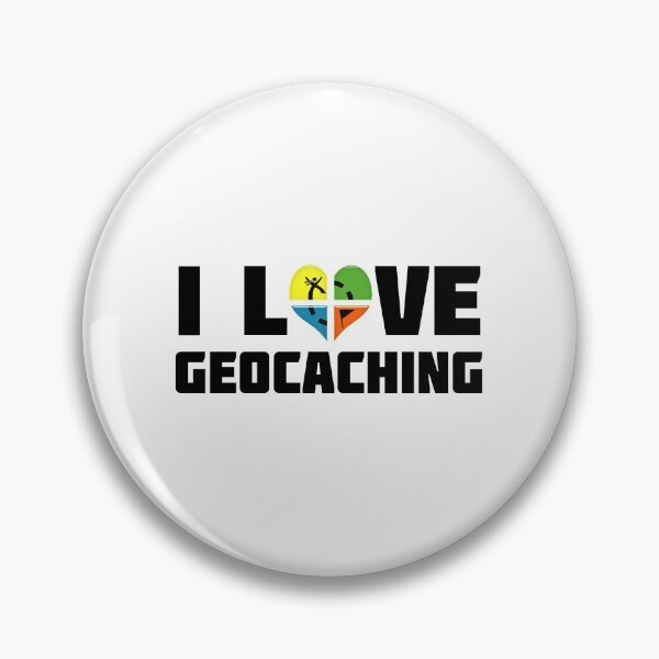 Item preview, I love geocaching black typography designed and sold by portrait4you.