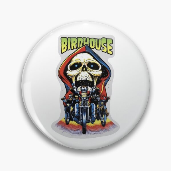 Item preview, Vintage Birdhouse Tony Hawk Bird House Hook Ups Skate Brand Cartoon Hookups Hook-Ups Skull Biker Motorcycle Skeleton designed and sold by jackyboi.