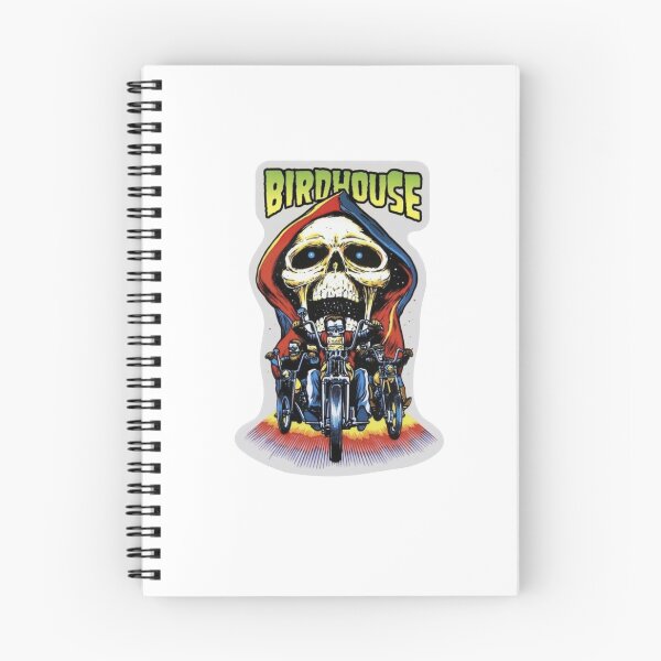 Item preview, Vintage Birdhouse Tony Hawk Bird House Hook Ups Skate Brand Cartoon Hookups Hook-Ups Skull Biker Motorcycle Skeleton designed and sold by jackyboi.