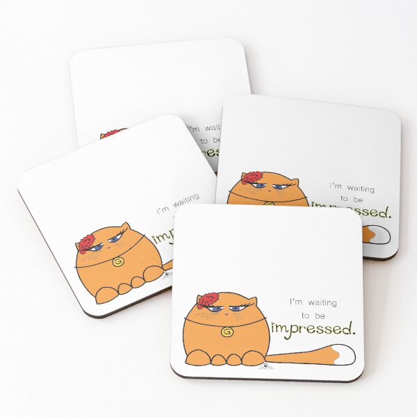 Item preview, La Gata - Waiting to be impressed. designed and sold by MieuxMarket.