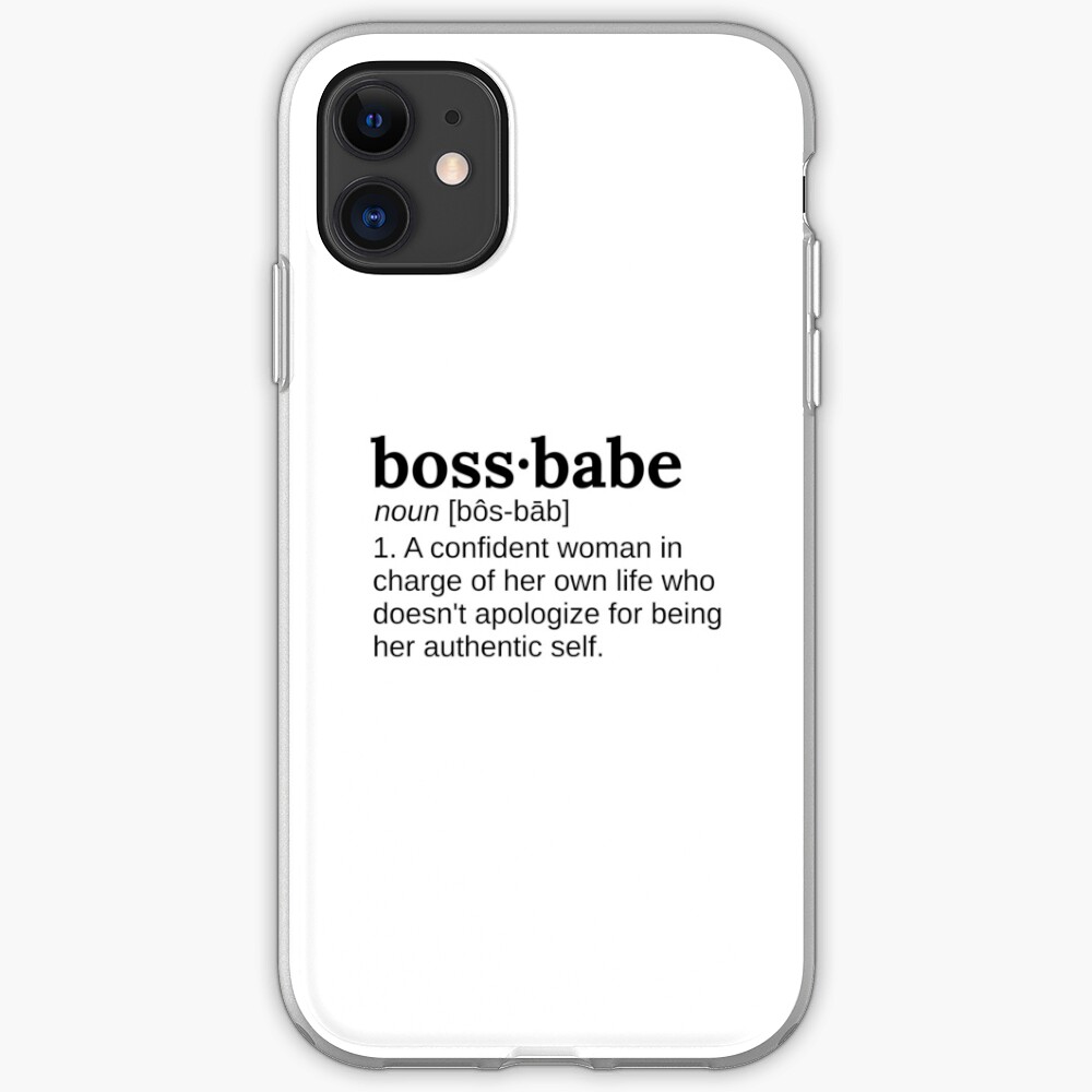 Boss Babe Definition - Girl Boss Intersectional Feminism iPhone Case