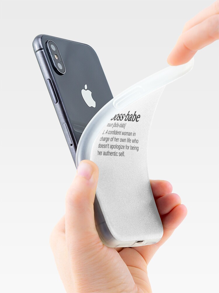 Alternate view of Boss Babe Definition - Girl Boss Intersectional Feminism iPhone Case