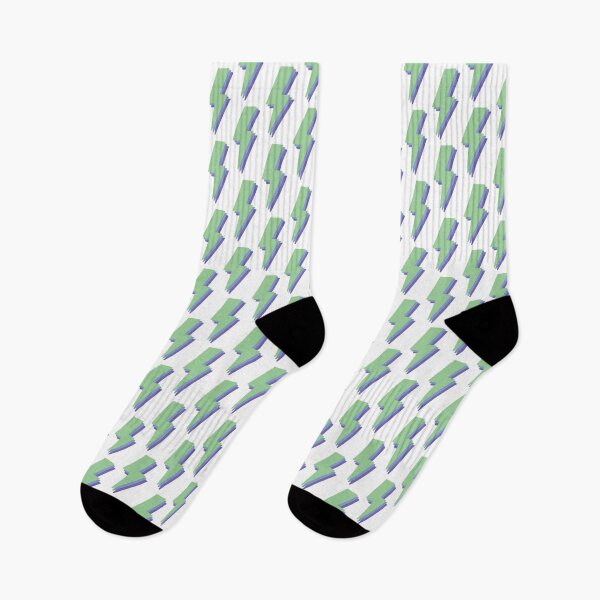 Item preview, Green & Blue Lightning Bolt designed and sold by callyree.