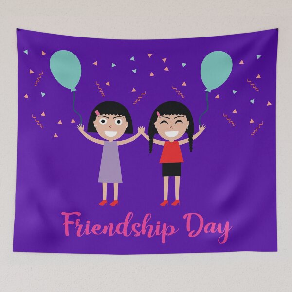 Item preview, Friendship Day - Two Girls - Two Friends designed and sold by amersoliman.