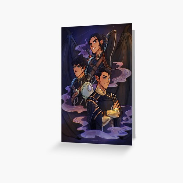 Rhysand, Cassian and Azriel, WINGSPAN Greeting Card