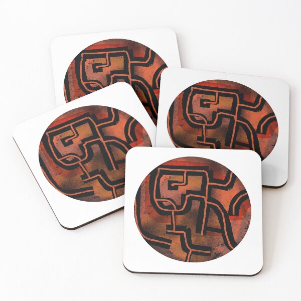 Item preview, Black and orange circle with paths designed and sold by Marcin Szmandra.