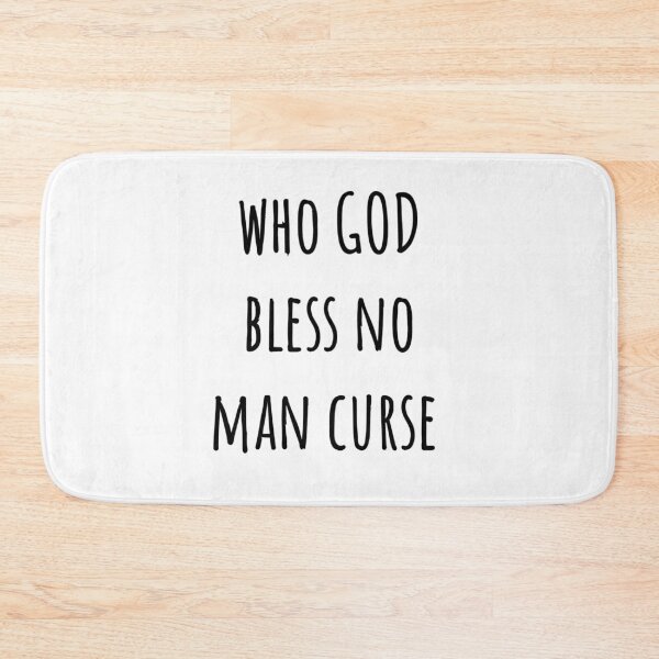 Item preview, who god bless no man curse designed and sold by JAMAICAMERCH.
