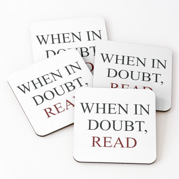 Item preview, When in Doubt, Read designed and sold by PandLcreations.