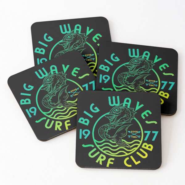 Item preview, Illustration of sea monster in surf style with waves and neon colors. designed and sold by kamui7mx.