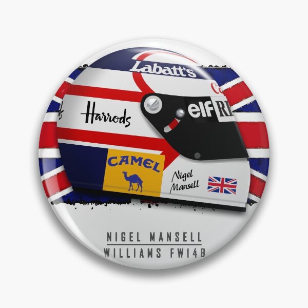 Item preview, Nigel Mansell 1992 - helmet Art Print designed and sold by JageOwen.