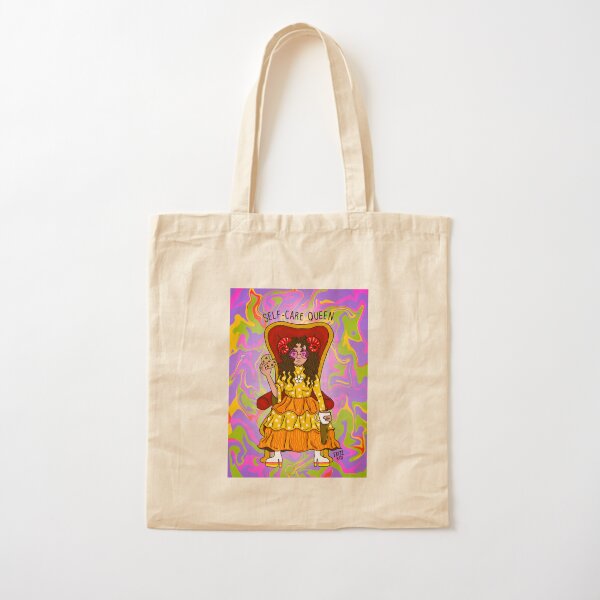 Self-Care Queen Cotton Tote Bag