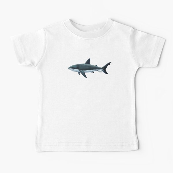Carcharodon carcharias by Amber Marine, great white shark illustration, art © 2015 Baby T-Shirt