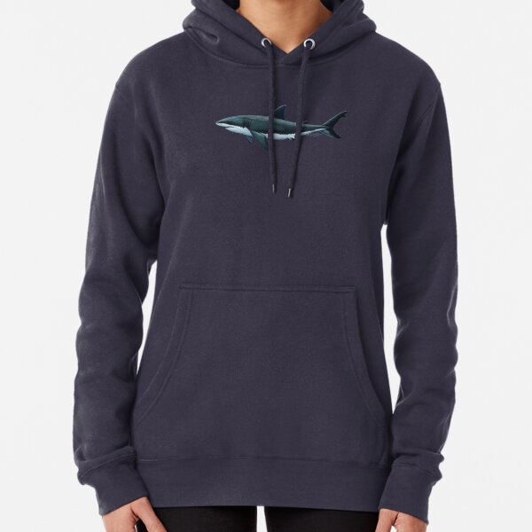 Carcharodon carcharias by Amber Marine, great white shark illustration, art © 2015 Pullover Hoodie