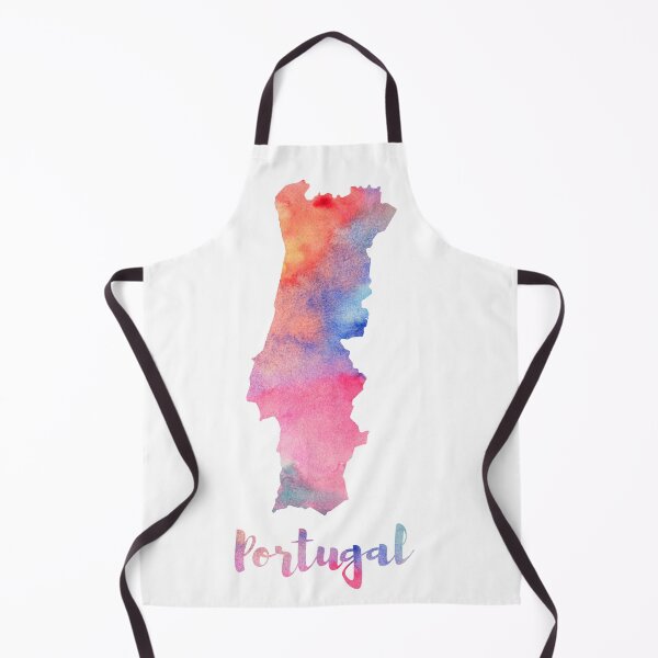 Item preview, Portugal map in watercolors designed and sold by Portugal Love.