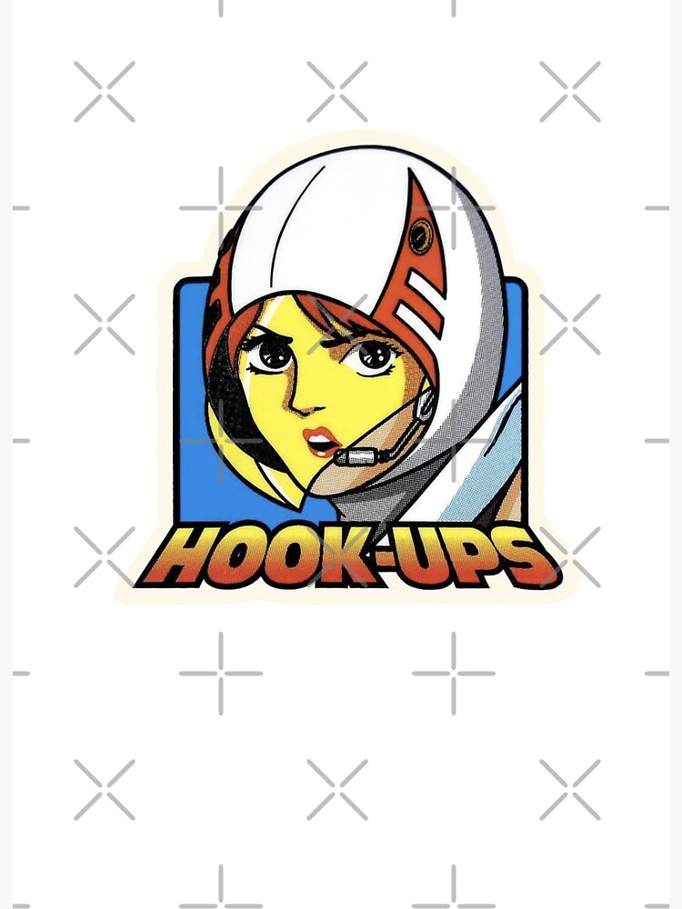 Vintage Anime Girl Hook Ups Skate Brand Cartoon Hookups Hook-Ups Sexy  Animated Space Astronaut | Art Board Print