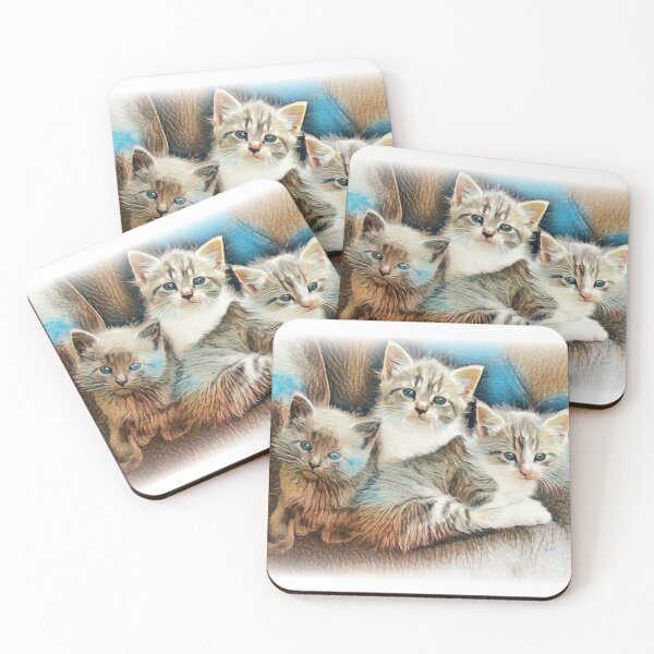 Item preview, Three Kitten Cuddle Puddle designed and sold by ReneeKennedy.