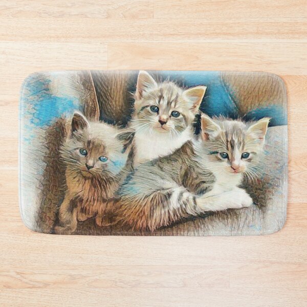 Item preview, Three Kitten Cuddle Puddle designed and sold by ReneeKennedy.