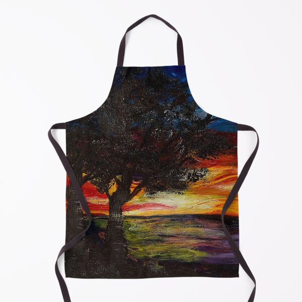 Item preview, Sunset Landscape Acrylic Pour Painting designed and sold by mariab626.