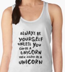 Be unicorn - black Women's Tank Top
