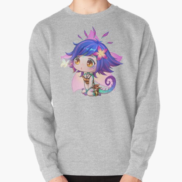 cute neeko with butterfly league of legends lol Pullover Sweatshirt