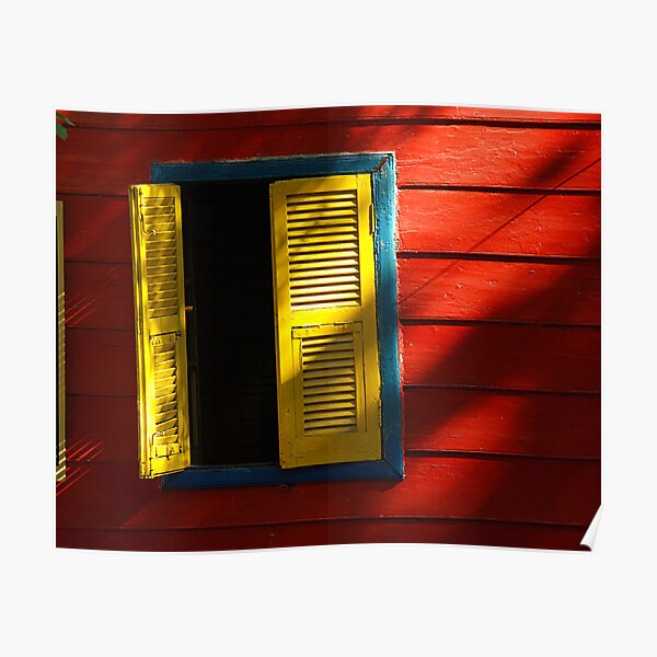 Red & Yellow Window Poster