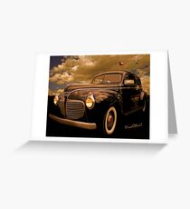 41 Plymouth Two-Door Greeting Card