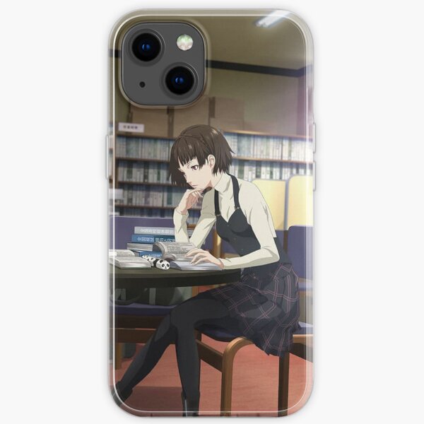Library Persona 5 Makoto Niijima iPhone Soft Case