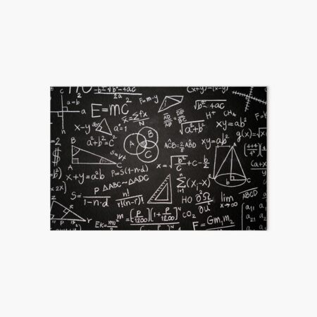 Maths Numbers Formula Equations Back to School Blackboard Printed