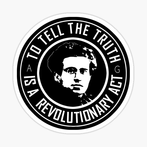 Item preview, GRAMSCI - DIE WAHRHEIT ZU SAGEN IST EIN REVOLUTIONÄRER AKT designed and sold by sociographix.