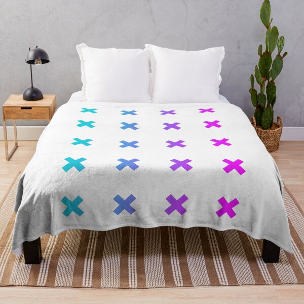 Item preview, GRADIENT CROSSES MODERN SWEDISH BLUE TO PINK designed and sold by art-fox.