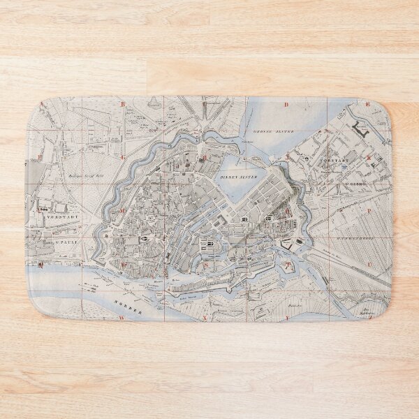 Item preview, Vintage Hamburg Germany Map (1843) designed and sold by BravuraMedia.