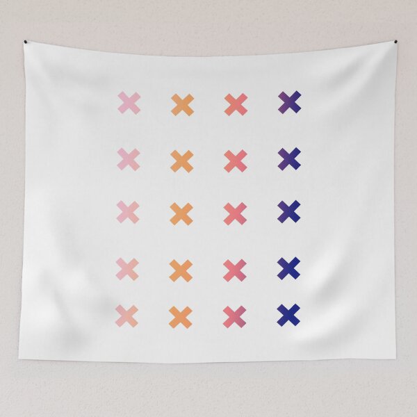 Item preview, GRADIENT CROSSES MODERN SWEDISH PINK TO PURPLE designed and sold by art-fox.