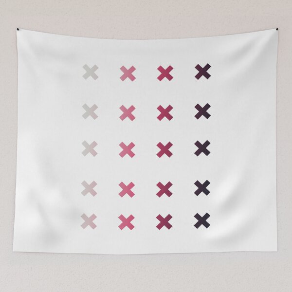 Item preview, GRADIENT CROSSES MODERN SWEDISH GREY TO PURPLE designed and sold by art-fox.
