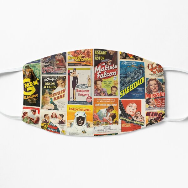 Classic Movie Poster Collage Flat Mask