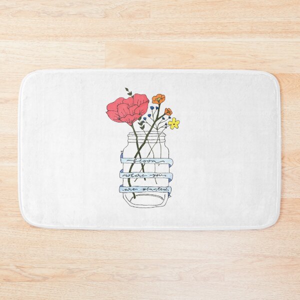Item preview, Bloom Where You Are Planted Flower Jar designed and sold by faithful-ink.