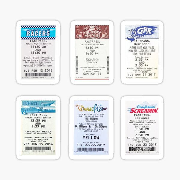 Item preview, FastPass Sticker Pack 3 designed and sold by Ella Freeman.