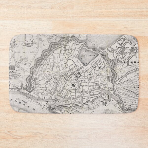 Item preview, Vintage Hamburg Germany Map (1844) designed and sold by BravuraMedia.