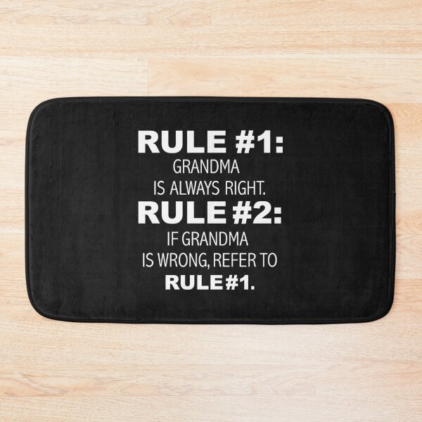 Item preview, Rules Grandma is always right Nana Grandmom Mother's Day designed and sold by losttribe.