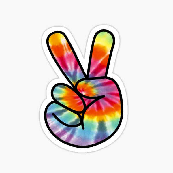 Item preview, Tie Dye Peace Sign designed and sold by Anna Golian.