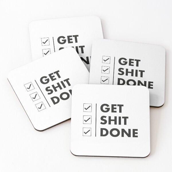 Item preview, Get Shit Done quotes designed and sold by FoxLand.