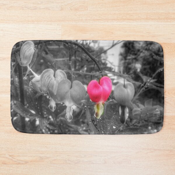 Item preview, Black and White Pink Bleeding Heart designed and sold by DNiceGirl.