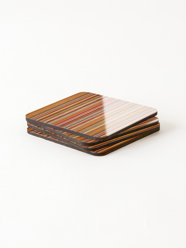 Alternate view of Recycled Skateboard Fall Colors Texture Coasters (Set of 4)