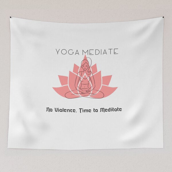 Item preview, Yoga Mediate, no violence Meditate designed and sold by Got-Ya-Bak.