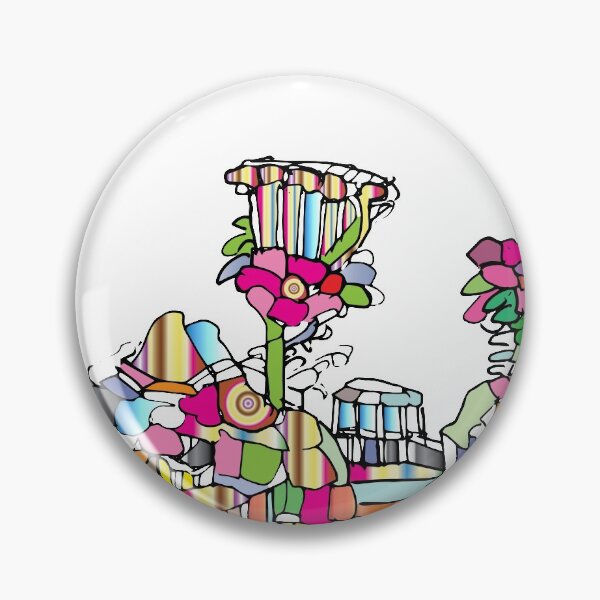 Item preview, Flower Canyon on Exoplanet Alpha-5Z, TeresaTown at Redbubble,  2020 designed and sold by Mark Stansberry.