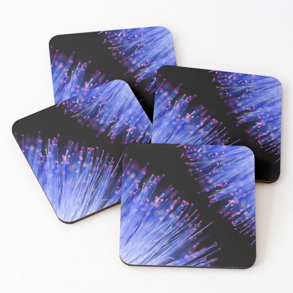Item preview, abstract blue flower petals black background designed and sold by Nikoleta Vukovic.