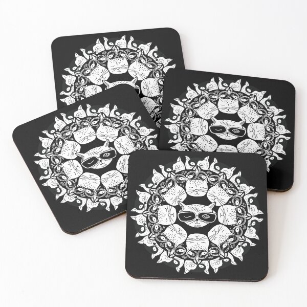 Item preview, Cute Cats Mandala designed and sold by DavinciStore21.