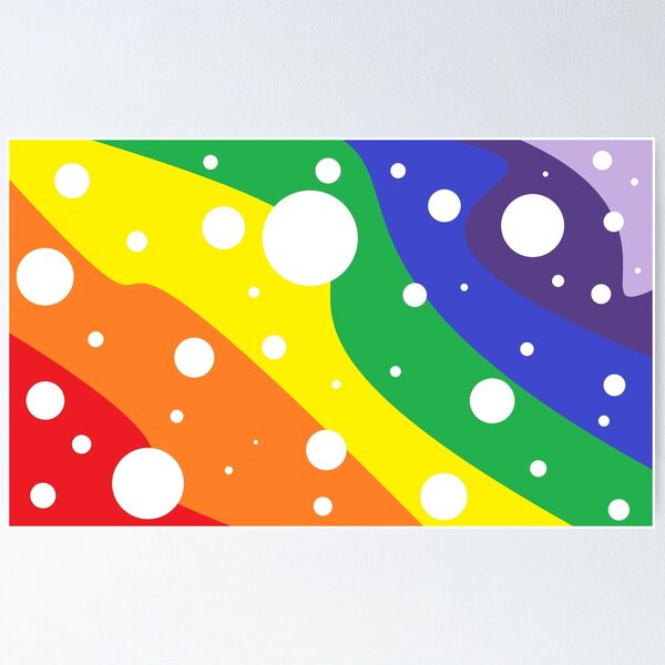 polka dot random multicolor LGBT pride concept. seamless pattern