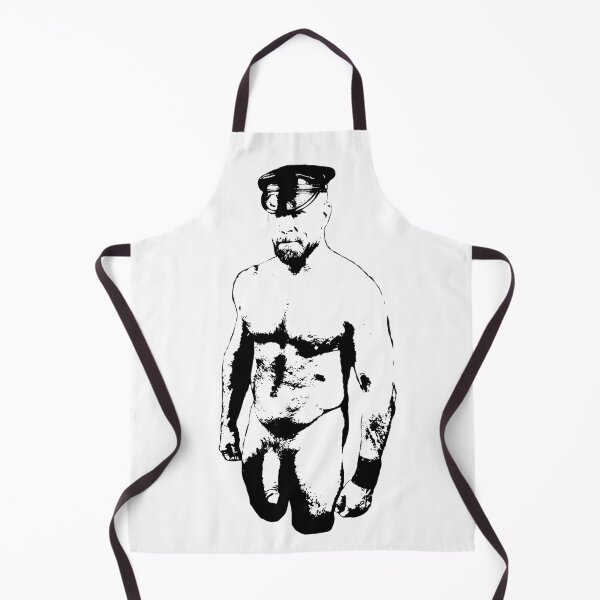 Gay Leather Daddy Silhouette Apron